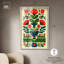 Décoration murale miroir à fleurs en miroir par Art Remedy, cadre blond, 37 x 55-1876981772-1876981774