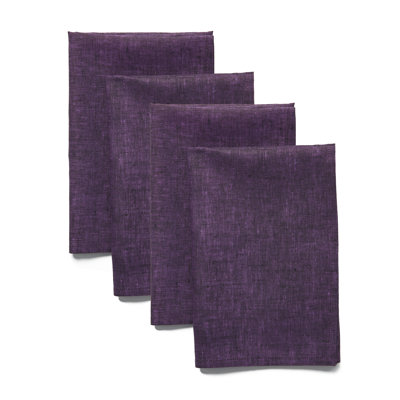 100% Pure Linen Dinner Napkins - Athena
