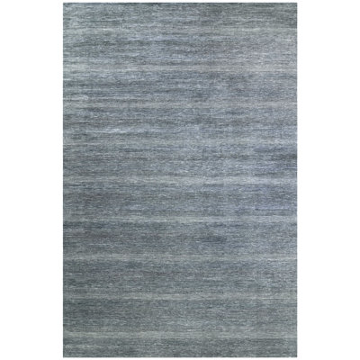 Hand Knotted Wool Striped Indoor Rug
