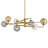 Oberon 8-Light Sputnik Modern Linear Chandelier-111732590