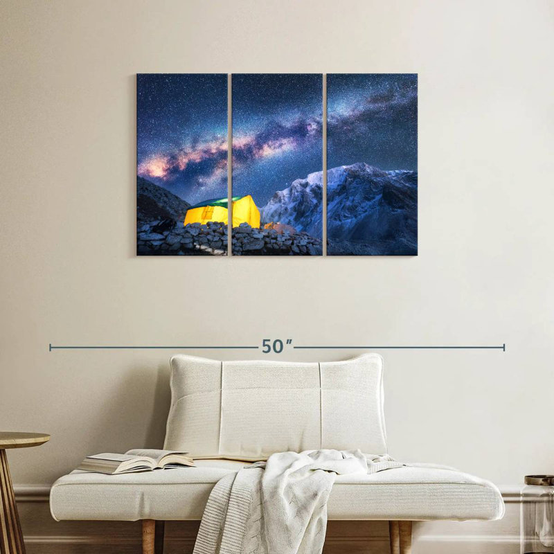 Oberle Milky Way Over Camping Tent, 24" H x 38" W