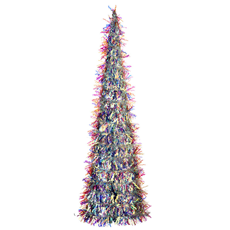Iridescent Cone Tree, Purple, 20" H x 6" W x 6" D
