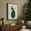 Ornamental Peacock Art Deco - Wrapped Canvas-1664335108-1664335110