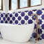 Argile Star with Cross 7 In. X 14 In. Porcelain Floor And Wall Tile Kit-673476275