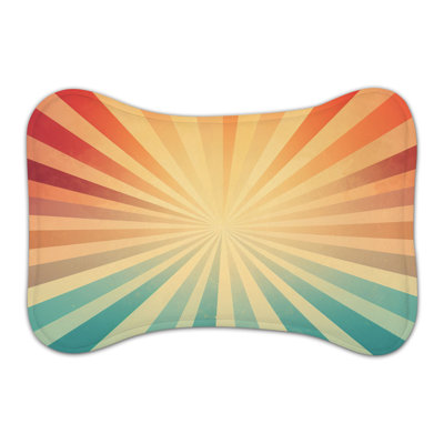 Groovy Flashback - 1 Piece Bone Shape Feeding Mat