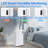 Erivess 70 Pint Dehumidifier, Dual LED Display, 4500 Sq. Ft Portable Dehumidifier for Basement, Smart Humidity Control with Drain Hose, 24H Timer, Energy Efficient & Quiet for Home Bedroom Large Room, White