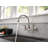 Corin Wall Mount Kitchen Faucet, Two Handle Kitchen Sink Faucet