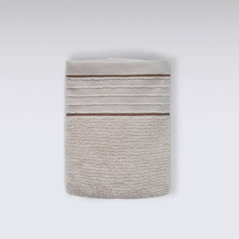 Serviette de bain 100% coton Ebbonie, Beige