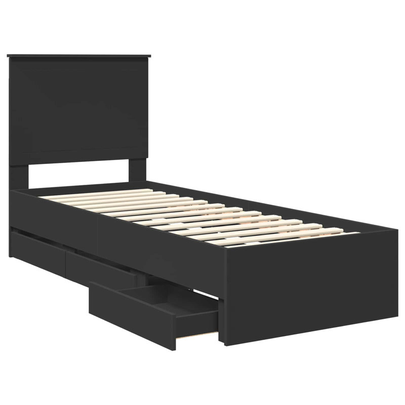 Bed Frame, Small Single (2'6), Black