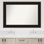 Mezzanine Espresso Non-Beveled Bathroom Wall Mirror