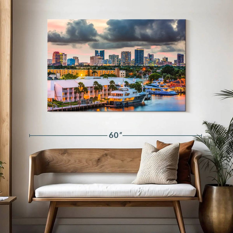 Fort Lauderdale City, H 32 po x l 48 po