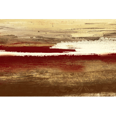Brownish Paintish - Wrapped Canvas Painting