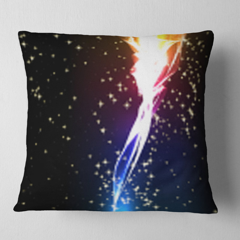 Light flower - Abstract Printed Throw Pillow, 18" x 18", Square