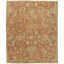 Rukesh II Hand Knotted Wool Floral Area Rug in Orange/Green-338256306