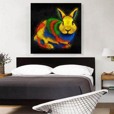 «Rabbit Bunny Animal», impression sur toile tendue