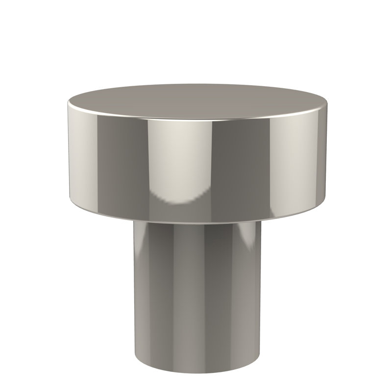 Poignée champignon 1 diamètre Ballenas, Nickel poli
