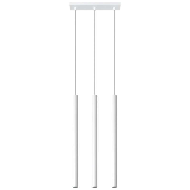 Leeming 3 - Light Kitchen Island Pendant, White