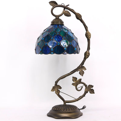 Lampe de table en verre coloré Tiffany