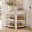 Console demi-lune avec tiroir Wilton-1206055984