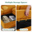 Fauteuil d'appoint moderne en velours côtelé, siège unique avec accoudoirs-1641344270
