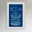 « ship blueprint ii », reproduction d’art encadrée-18742884