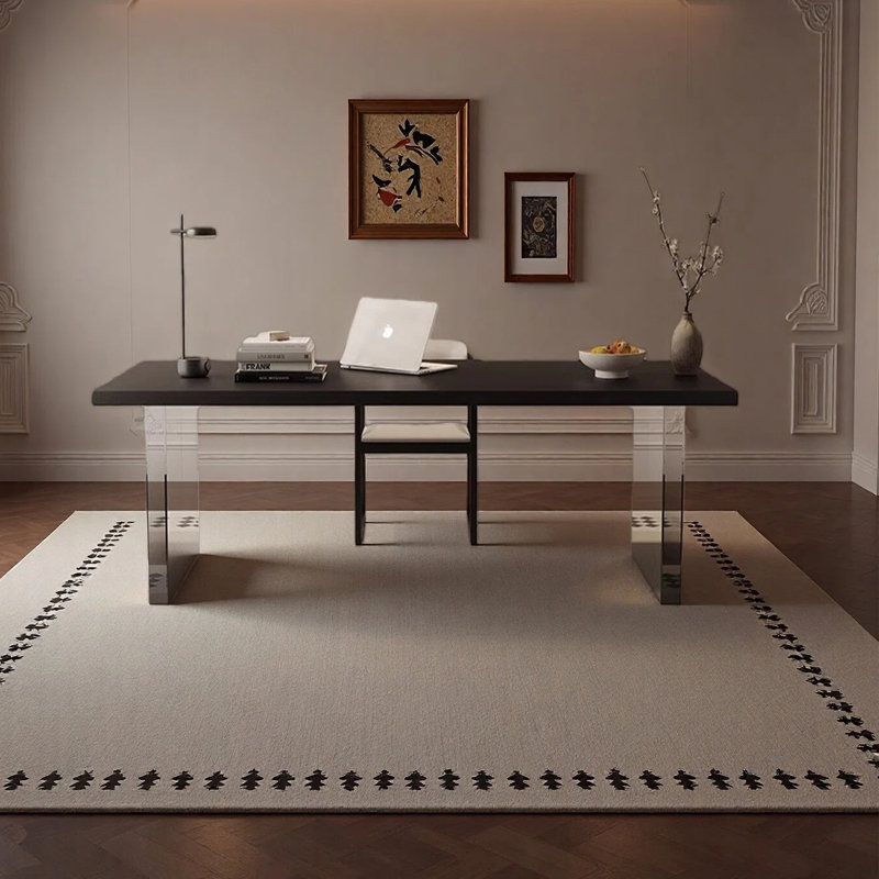 Simple and modern work desk, 29.53" H x 55.12" W x 27.56" D