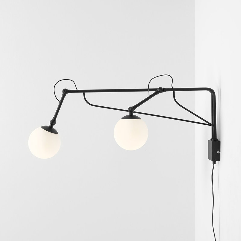 Roma Steel Swing Arm Sconce