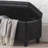 Upholstered Tufted Button Storage Bench ,Faux Leather Entry Bench With Spindle Wooden Legs, Bed Bench- Black