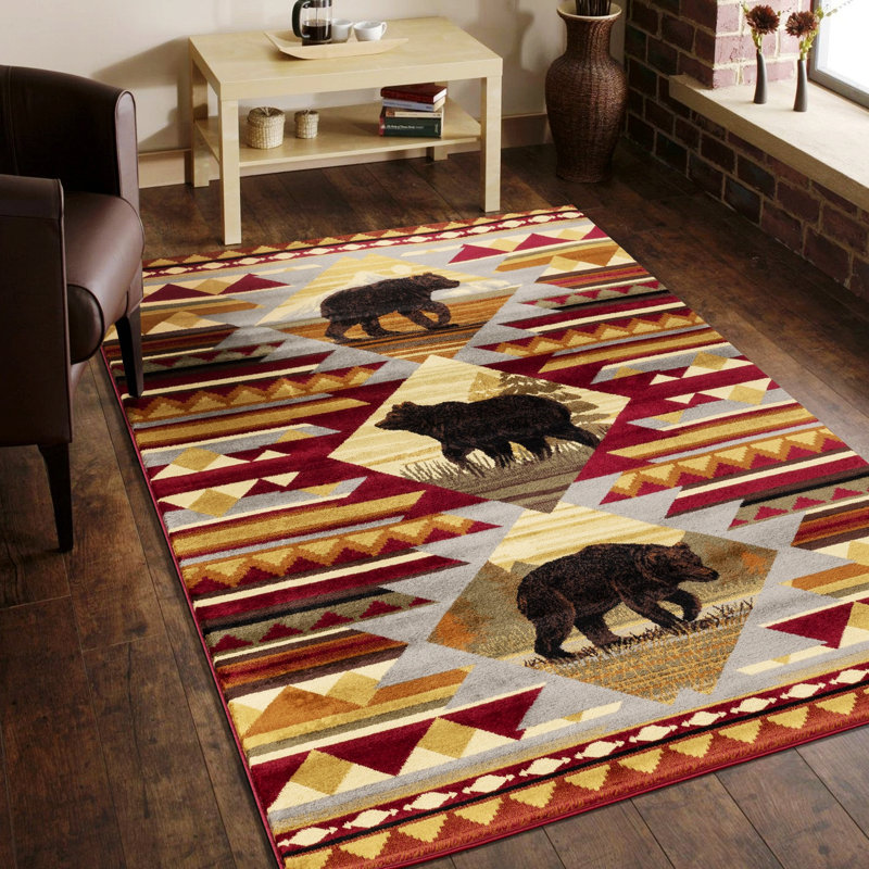 Indoor Area Rug, Burchell Rug, Rectangle 7'10" x 10'3"