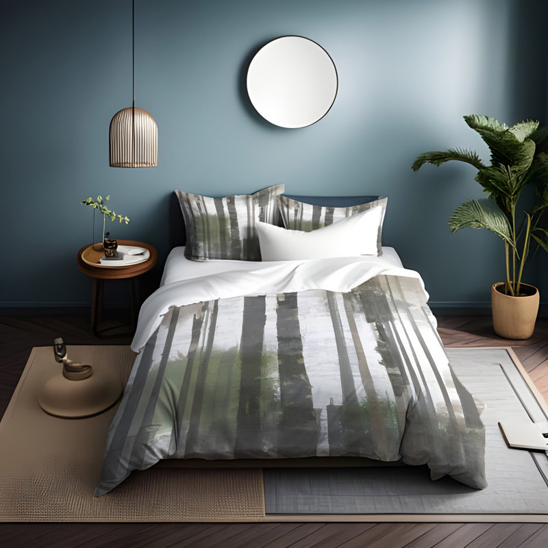 Polyester Duvet Cover, King Duvet Cover + 2 King Shams