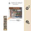 Solid Wood 93cm H Media Shelves