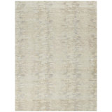 Hand Knotted Abstract Area Rug in Tan