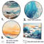 «Beach Sunrise Tranquil Horizons V», ensemble d'art sur toile océan-107766993-107766994