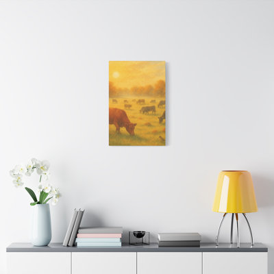 Aaroon Single Picture Frame Print on Canvas