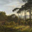 Italian Landscape With Umbrella Pines Print by Hendrik Voogd