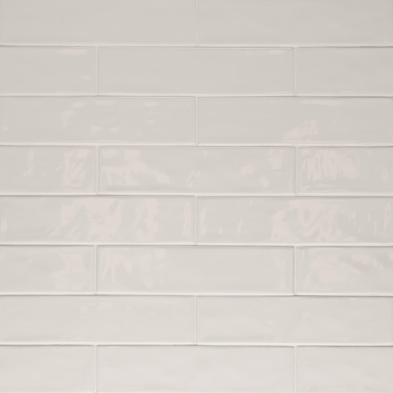 Clara 3" x 11" Porcelain Subway Tile, Glossy Gray