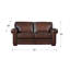 Causeuse en cuir Brookfield