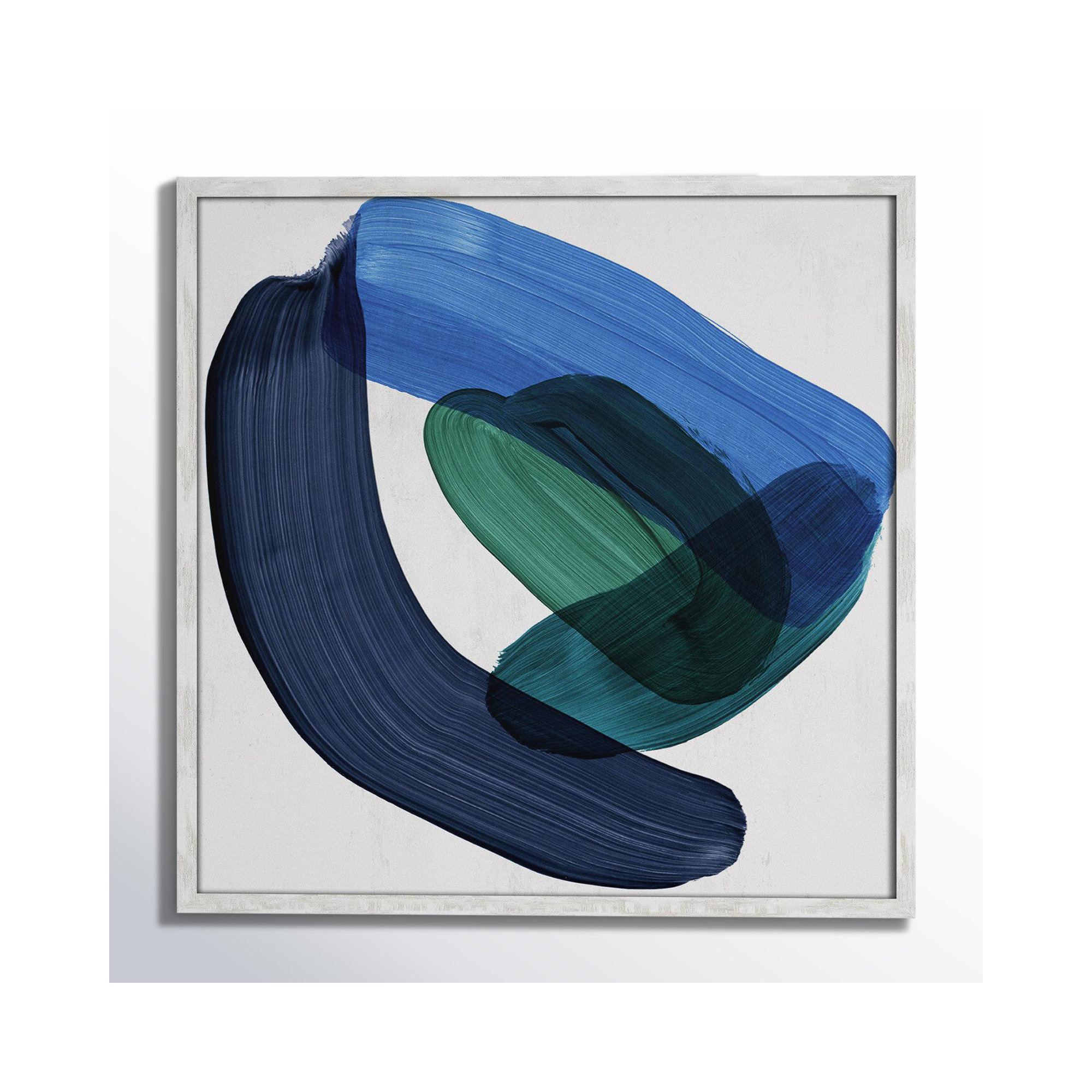 Smooth Bend II, 17" H x 17" W x 0.75" D, White