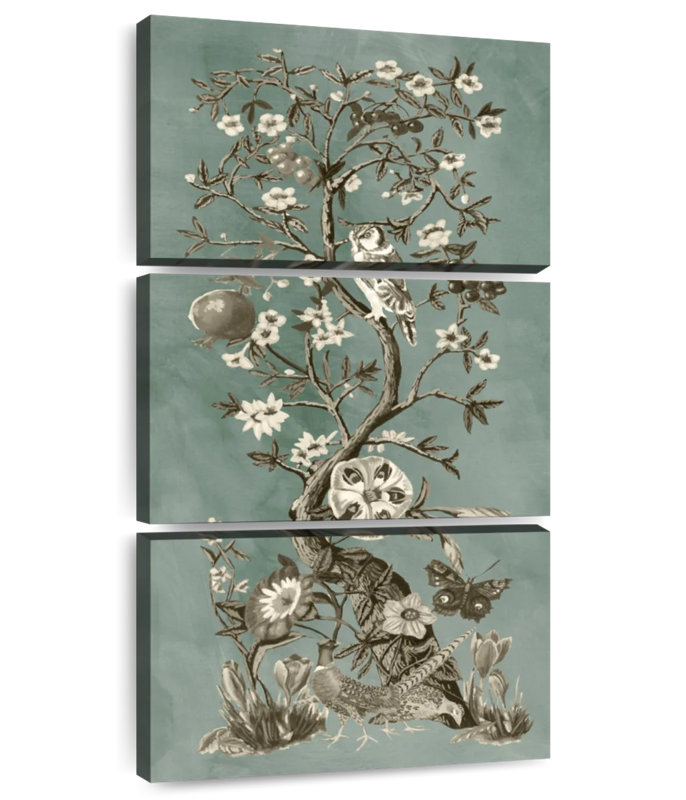Chinoiserie patine I, H 27 po x l 12 po