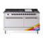 ILVE Nostalgie II 60 in Dual Fuel Range, 9 Burner, Griddle-243633814-243633806