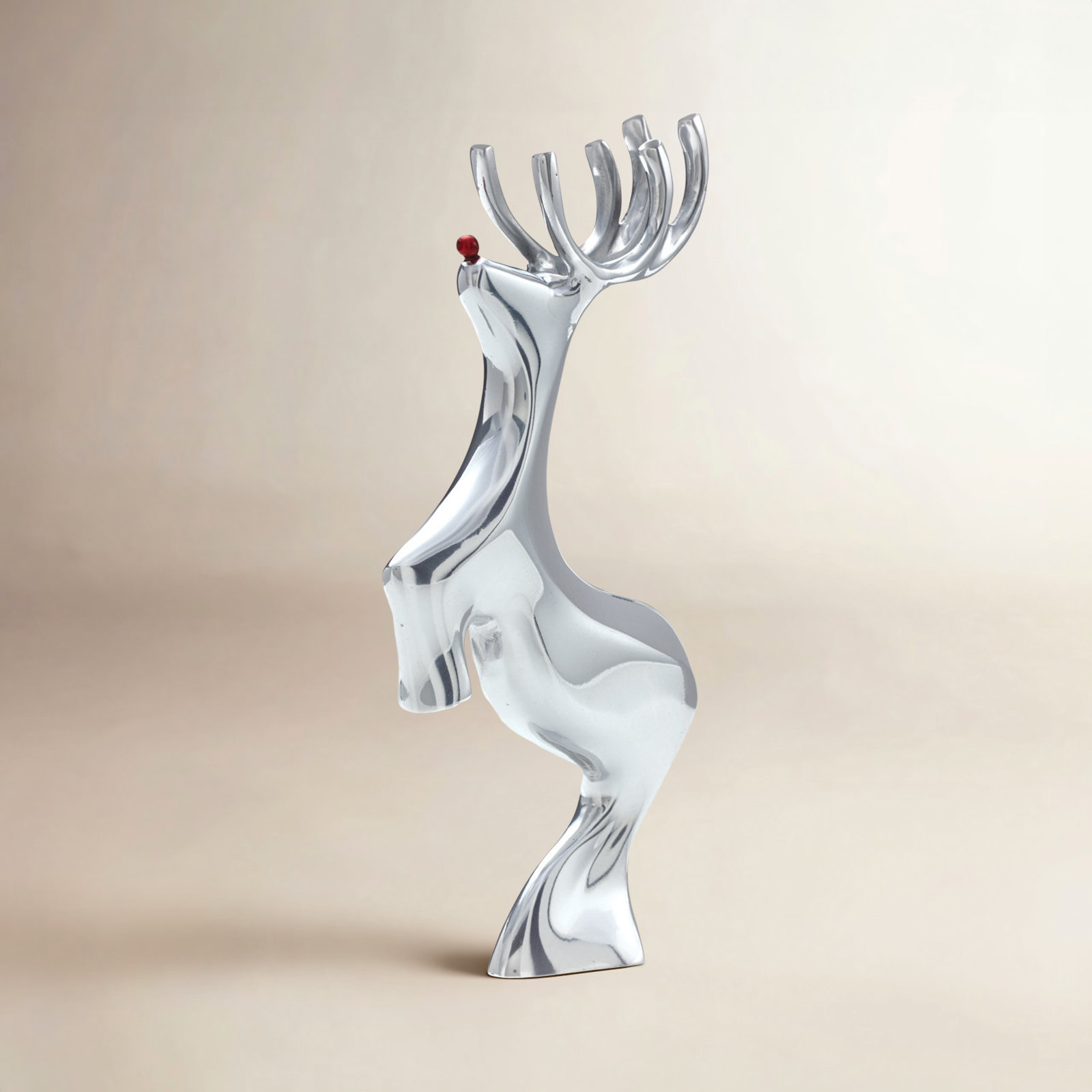Holiday Gifts Red-Nosed Reindeer Figurine