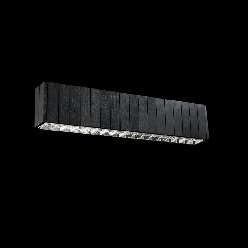Kemberly 2 - Light LED Vanity Light, Smokey Walnut, 30 W
