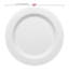 Assiettes plates rondes jetables en plastique noir avec cordon de perles dorées (25 cm) - 120 assiettes-1503917100