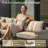 Modern Outdoor Wicker Patio Sofa Set With Solar-Lit Coffee Table, Modular Seating & Wide Armrests For Backyard, Patio Or Garden-520386657