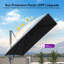 Parasol rectangulaire en porte-à-faux gris foncé 156 pi x 120 po avec base et tissu recyclé résistant à la décoloration-982322683-945296962