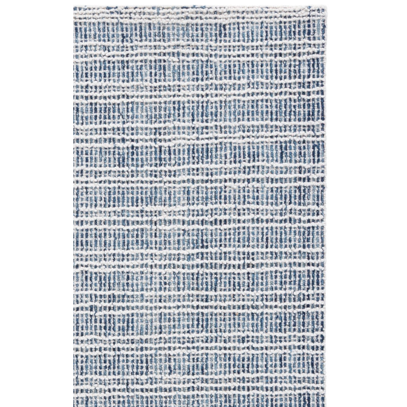 Metro Hand Tufted Wool;Cotton Striped Indoor Rug, 6'-0" x 6'-0" Square