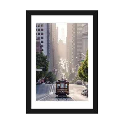 «Cable Car, San Francisco, California, USA», reproduction de photo sur toile tendue