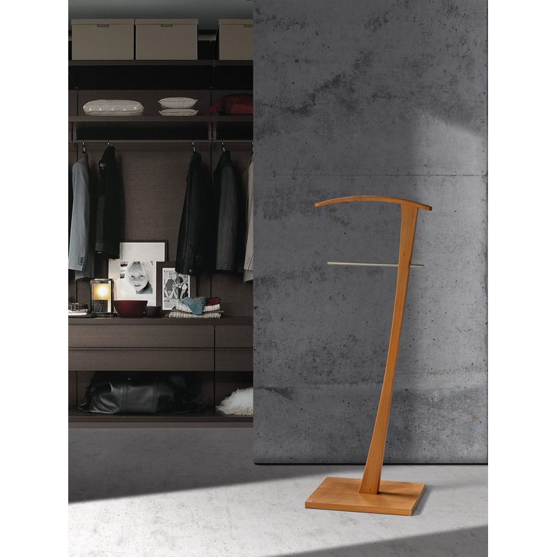 Rivero Freestanding Valet Stand, Cherry