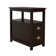 End Table, Narrow Nightstand With 2 Drawers and Open Shelf