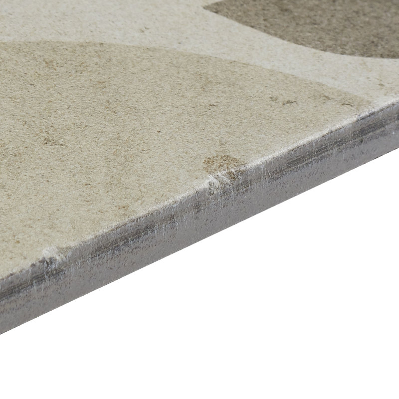 Carreau de porcelaine 8 po x 8 po Encausto, Fleur chaude